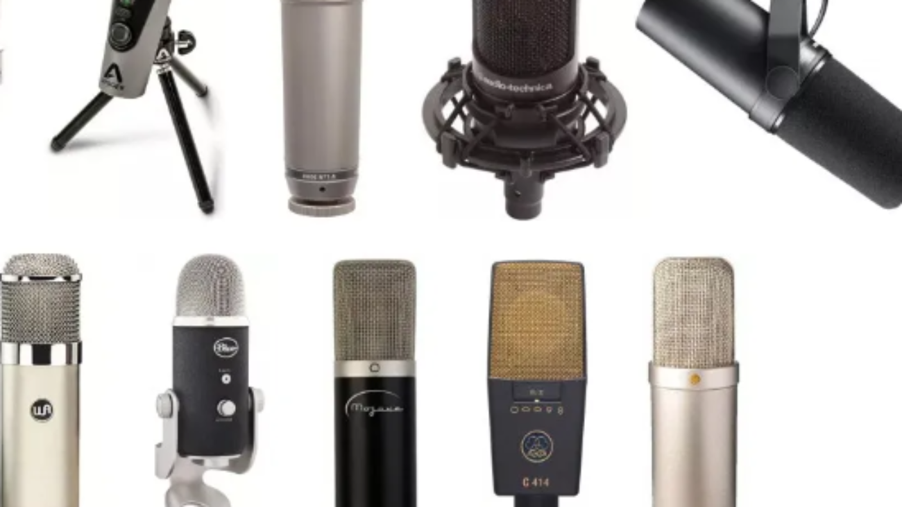 Best Microphones for Beginning Musical Recordings.